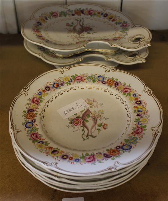 A.F.Morley & Co, 8 piece stone china dessert set